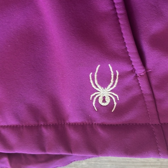 Spyder Spell Out Color Block Soft Shell Full Zip Jacket - Picture 3 of 9